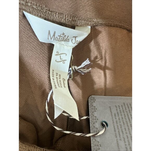 Matilda Jane Women’s Capri Pants Large Brown Wide Leg - Picture 6 of 9